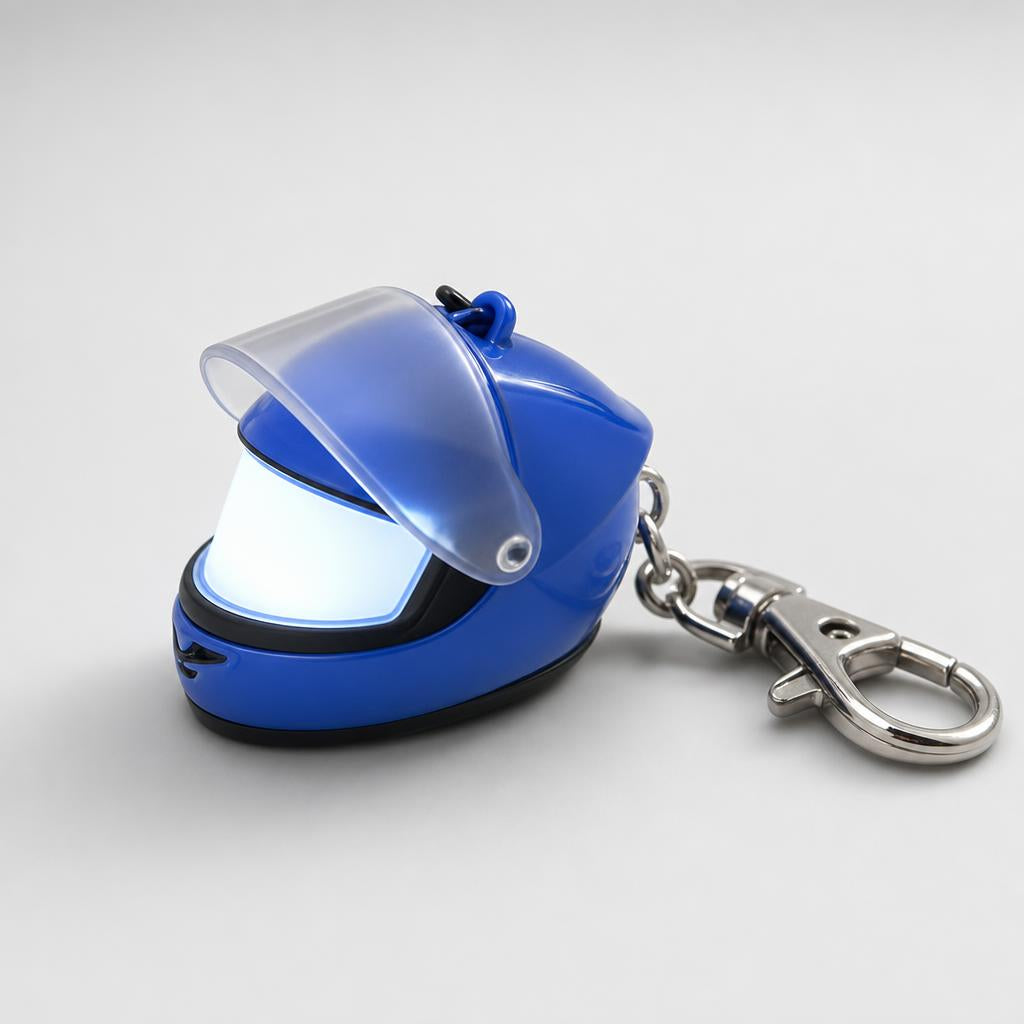Luminous 3D Mini Helmet Keyring – Motorcycle Helmet Keychain,Cool Gifts for Bikers, Car Lovers, Birthday & Holiday Gift Ideas - principal