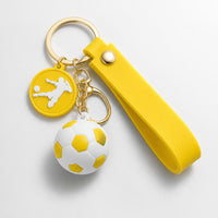 Llavero Fútbol LOOP - Balón y Correa Premium - Yellow