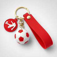 Llavero Fútbol LOOP - Balón y Correa Premium - Red
