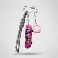 Llavero Skate LOOP - Mini Monopatín Premium - Gray