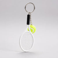 Llavero Tenis LOOP - Raqueta y Pelota Premium - White