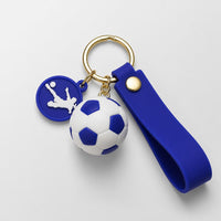 Llavero Fútbol LOOP - Balón y Correa Premium - Blue
