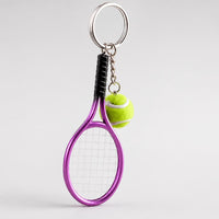 Llavero Tenis LOOP - Raqueta y Pelota Premium - Purple