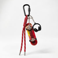 Llavero Skate LOOP - Mini Monopatín Premium - Red