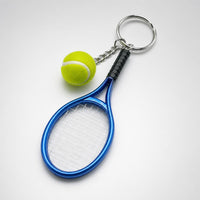 Llavero Tenis LOOP - Raqueta y Pelota Premium - Blue